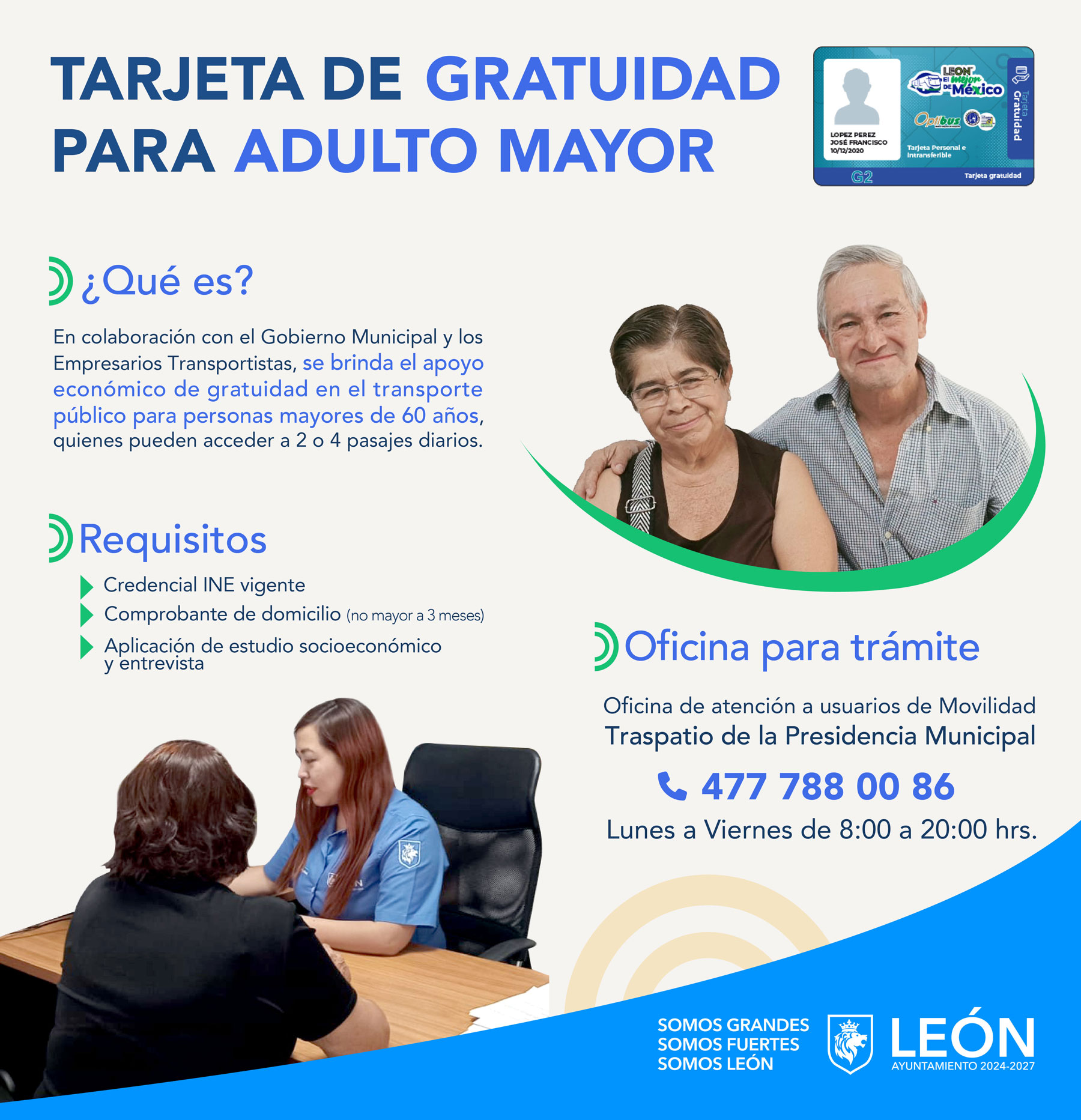 Gratuidad Adultos Mayores