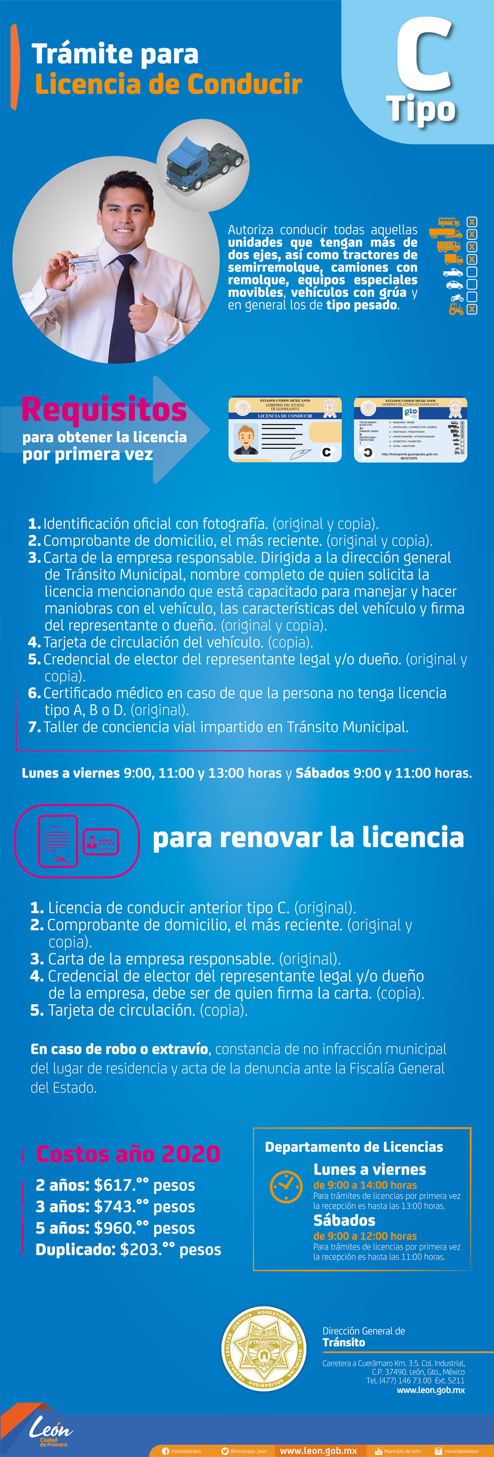 Tránsito - Licencia Tipo C