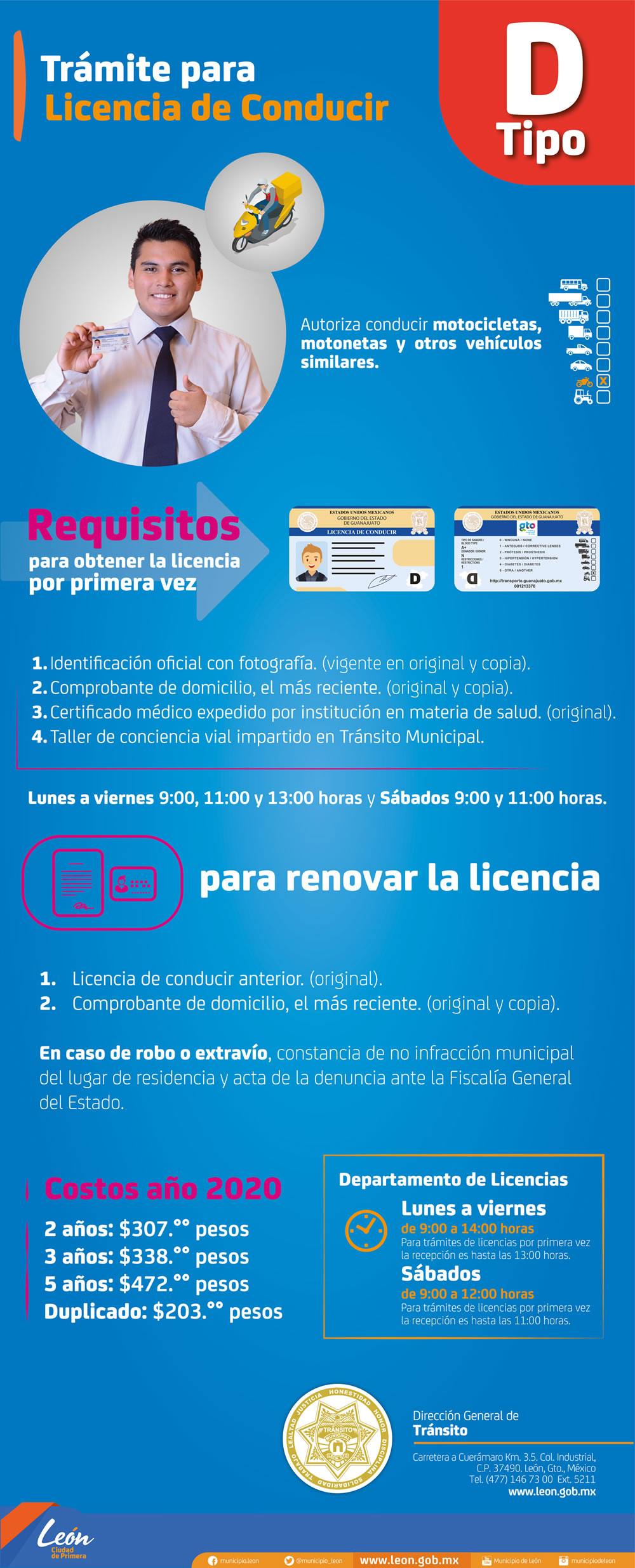 Tránsito - Licencia Tipo D