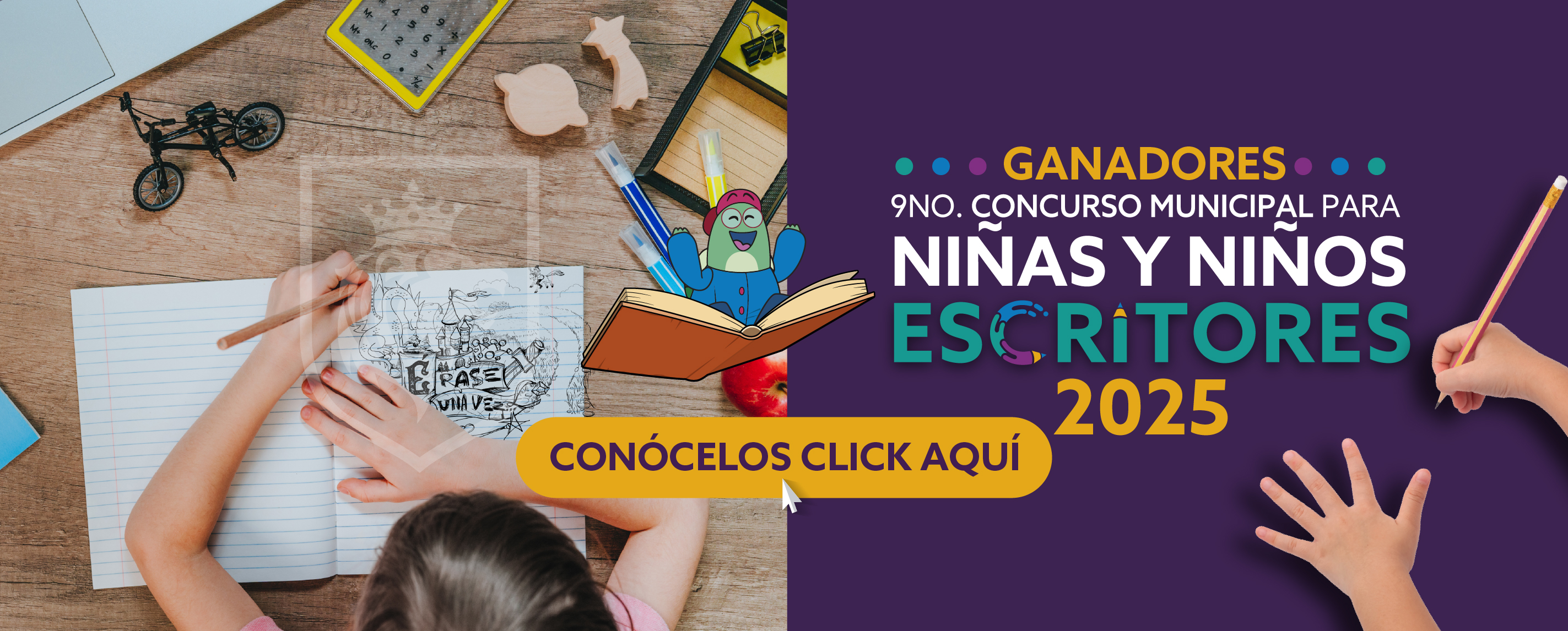 Ganadores 9no. Concurso Municipal para Niñas y Niños Escritores 2025
