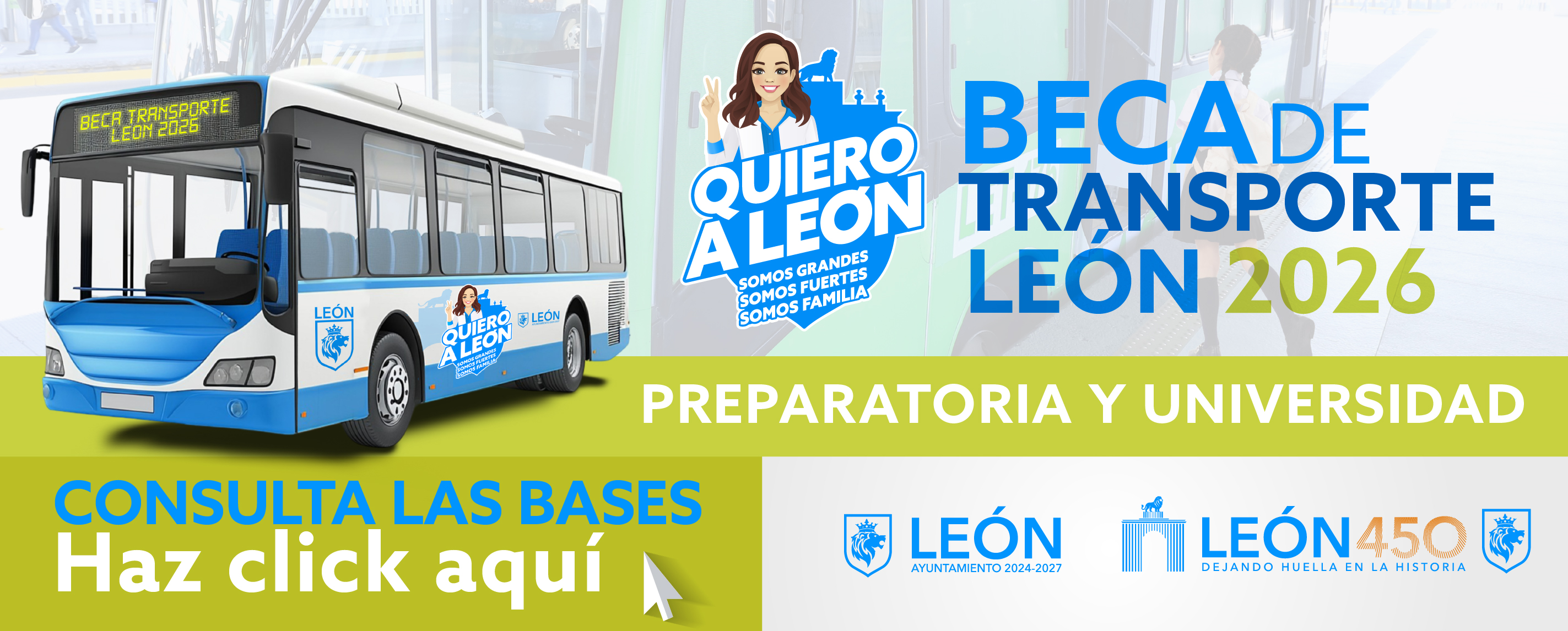 Convocatoria de Beca transporte León Preparatoria y Universidad 2026