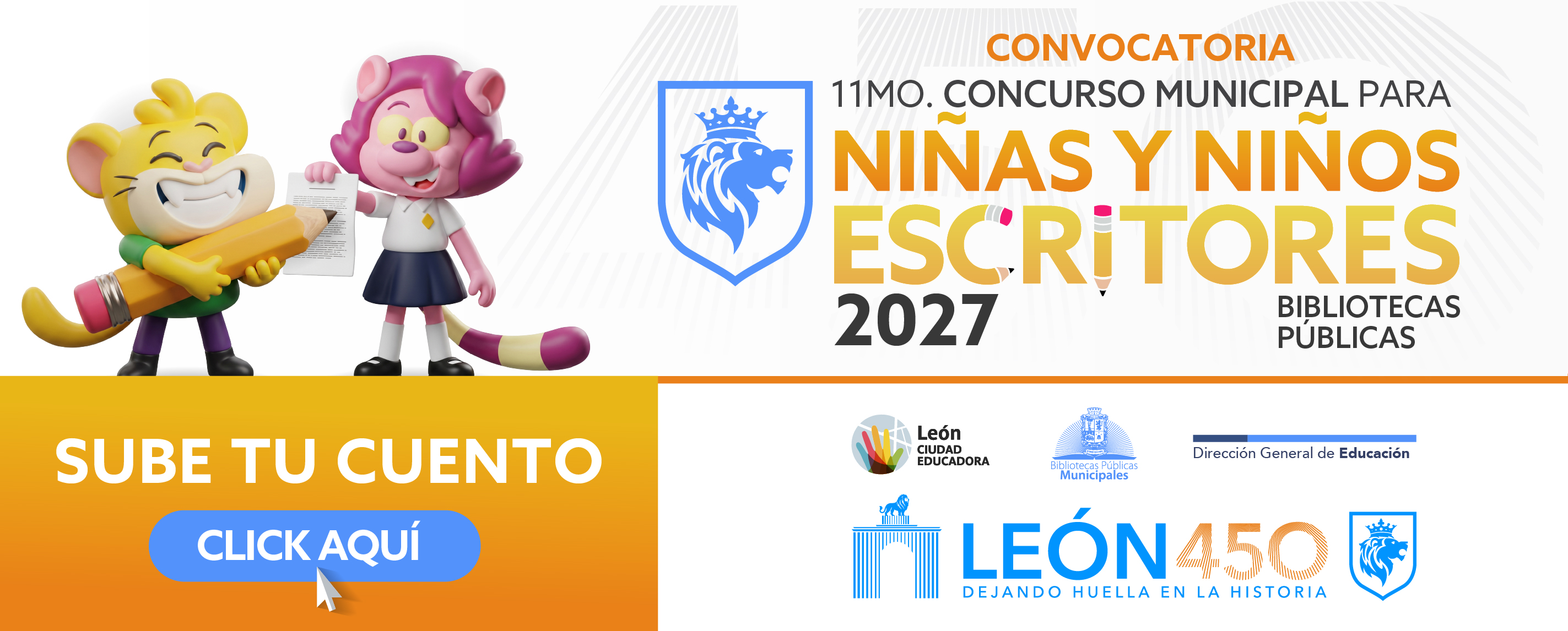 Convocatoria 11mo. Concurso Municipal para Niñas y Niños Escritores 2027