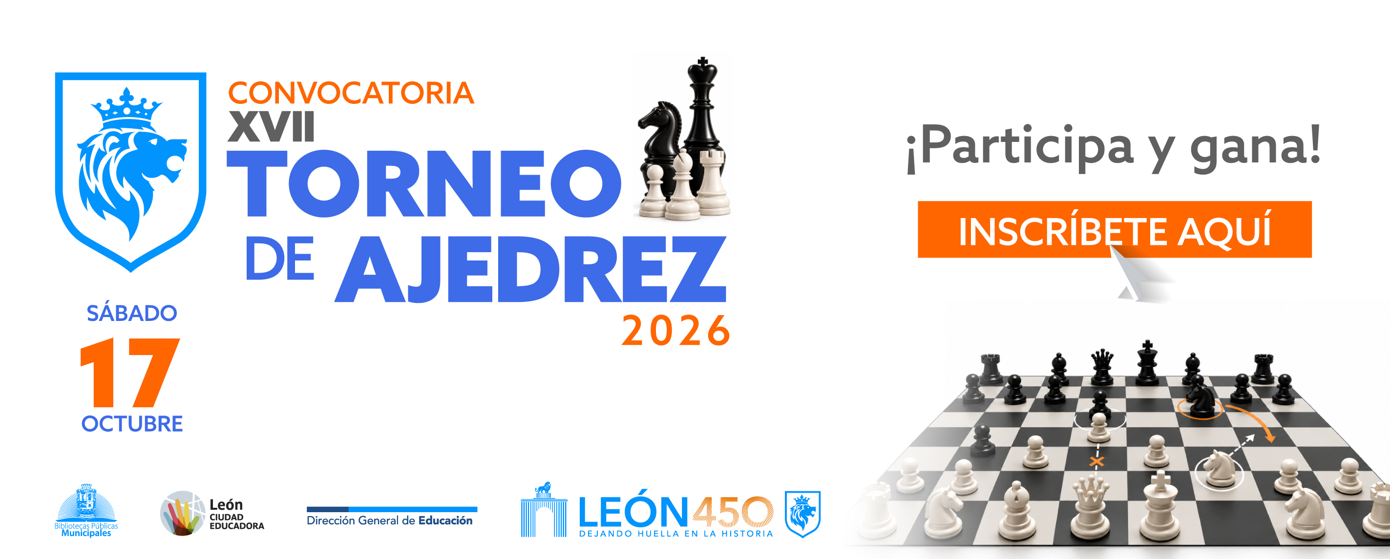 Convocatoria XVII Torneo de Ajedrez 2026