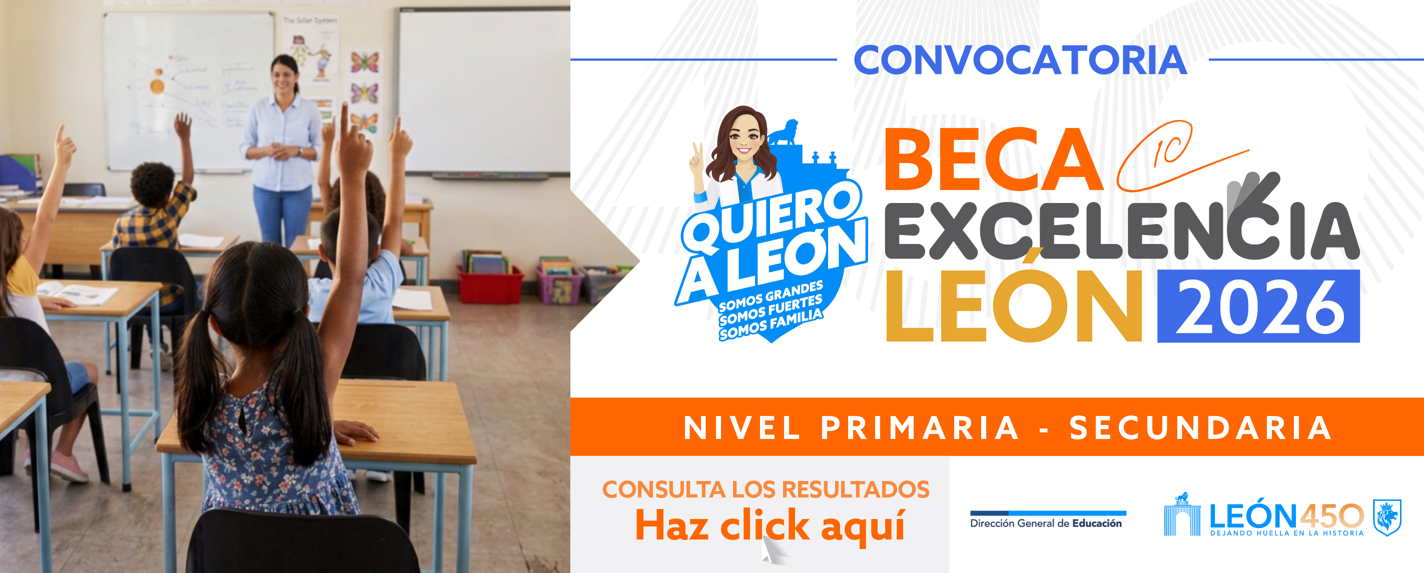 Resultados Preseleccionados Beca Excelencia León 2026 Primaria y Secundaria